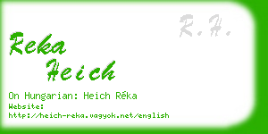 reka heich business card